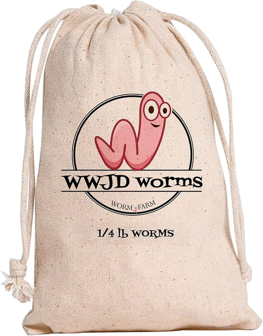 Red Wigglers Composting Worms - 1/4lb Red Worms for Composting Bin, for Plants or Gardening, Compost Worm for Soil Fertility & Worm Farm, Easy to Manage