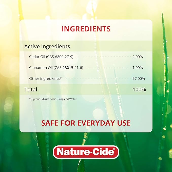 Nature-Cide Insect Repellent. Combats and Repels Many Outdoor Pests. Safe for Use Around Children and Pets (2 oz.)