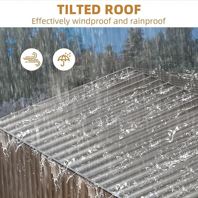 10x10 FT Outdoor Storage Shed,Large Metal Tool Sheds with Updated Frame Structure,Lockable Doors and Air Vents,Outside Garden Storage Shed for Outdoor,Garden Shed for Backyard Garden Patio Lawn