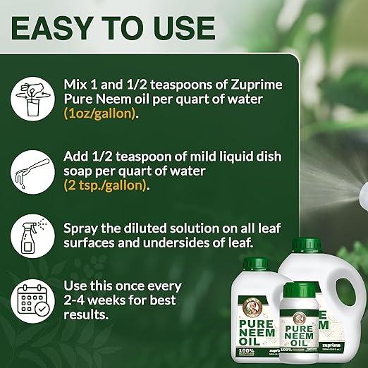 Nani's Pure Neem Oil for Plants Concentrate - Dilute for Use as Organic Neem Oil Spray for Plants, Outdoor & Indoor Use - 100% Cold Pressed - Horticultural Enhanced Plant Health & Shine Need (8.5 oz)