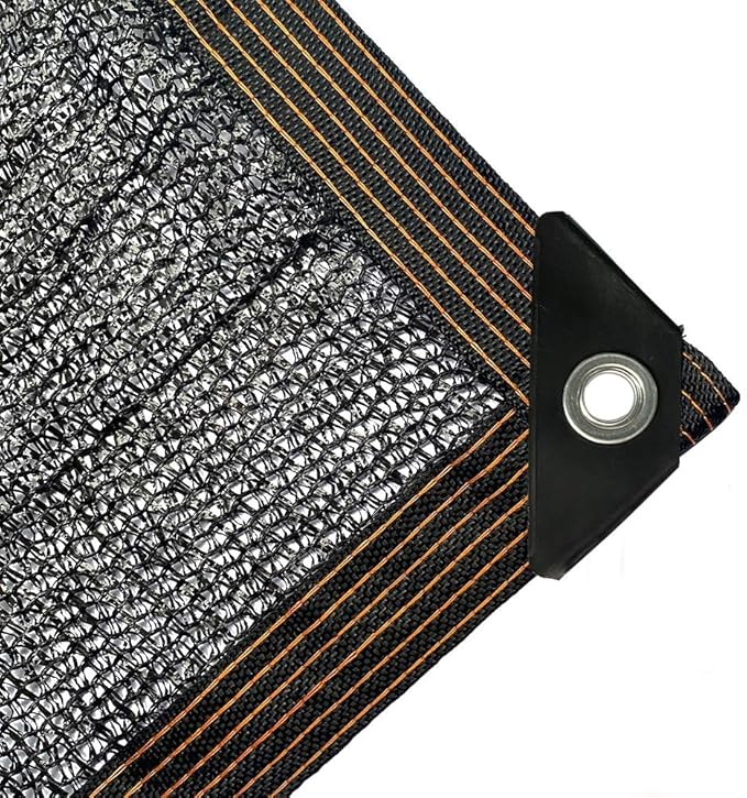 winemana 70% Black Shade Cloth, 10 x 20 FT Durable Mesh Tarp with Grommets, Resistant Garden Sun Shade Netting with Taped Edge for Plant Cover, Greenhouse, Patio, Tomatoes, Chicken Coop, Barn Kennel