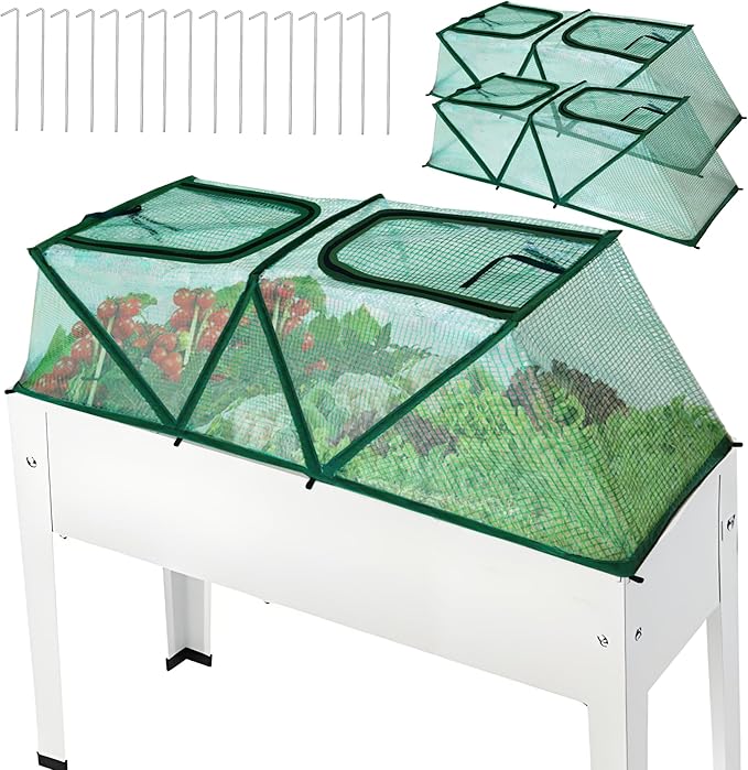 47.2" *14.6" *13.4" Foldable Garden Accelerator Plants Cover Freeze Protection for Raised Bed, Mini Greenhouse Cover with Two Air Hole, Frost Cover for Plant Vegetable Seedling Protector