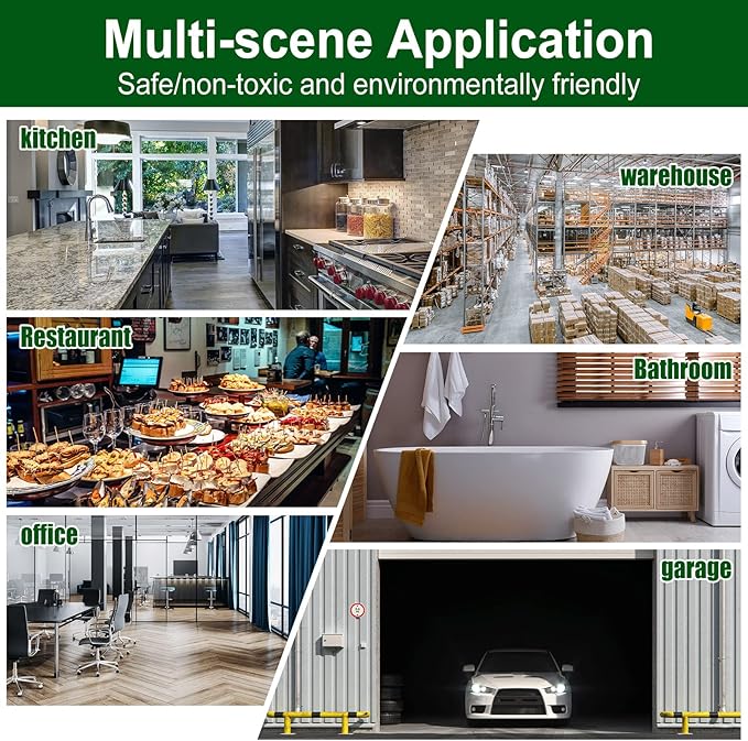 Qualirey 8 Pack Large Sticky Mouse Trap 24 Inch Sticky Rat Glue Roach Indoor Pest Control for Trapping Snakes Rats Spiders Roaches in Restaurant Kitchen House Supplies (Black)