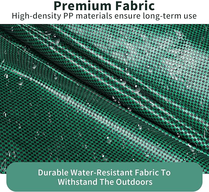 3 PackYard Waste Bags 72 Gallon Lawn and Leaf Bags, Reusable Heavy Duty Garden Bags for Collecting Leaves, Waste Container for Clean Up Outdoor Debris Leaves Grass Clippings