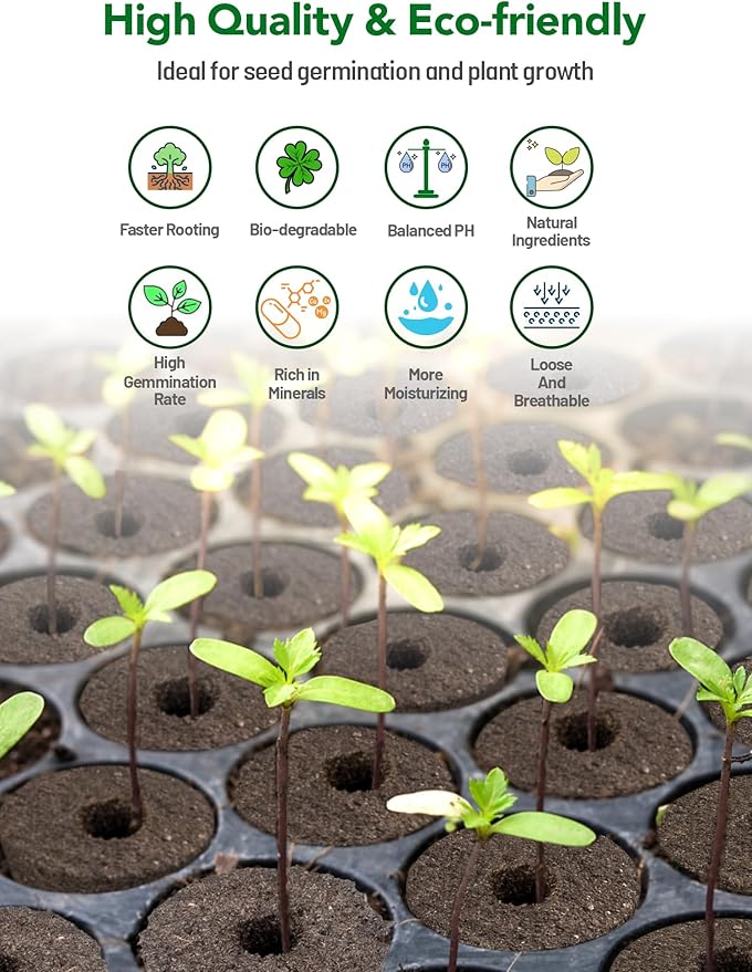 Growell Grow Sponges 120 Pack, Seed Pods Replacement Compatible with Aerogarden and Others, Hydroponic Sponges for Indoor Growing Systems