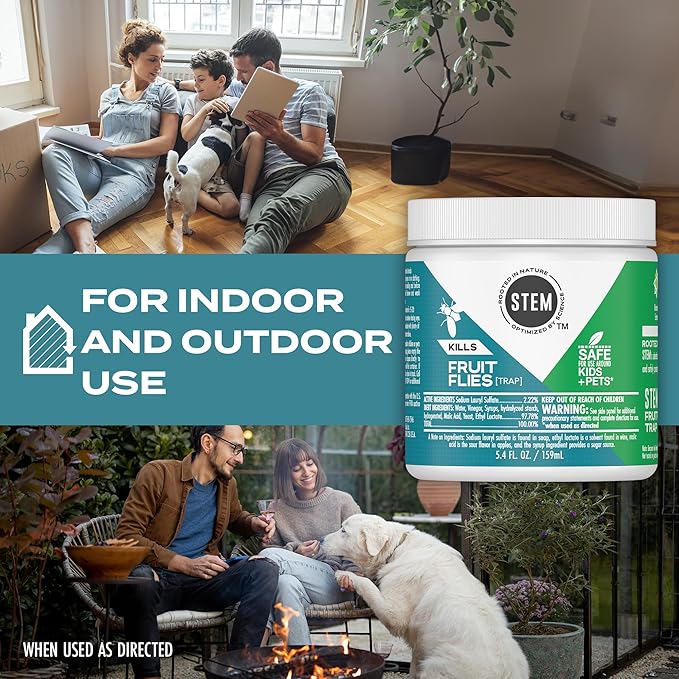 STEM Kills Fruit Fly Trap: Fruit Fly Catcher With Botanical Extracts; 5.4 fl oz (Pack Of 1)