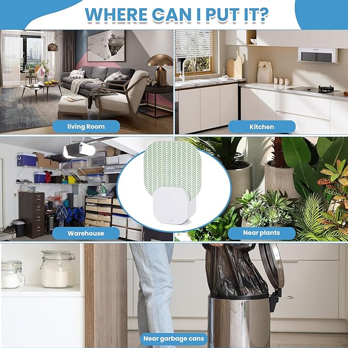 Fly Trap Indoor(1 Device + 3 Glue Cards), Mosquito Trap for Mosquito, Flies, Fruit Flies, Moths, Gnats, gnat Traps for House Indoor