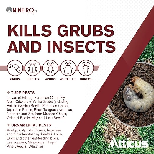 Atticus Mineiro 2F Flex Imidacloprid Systemic Insecticide (1 Gal) – Grub and Insect Control in Lawns and Landscapes