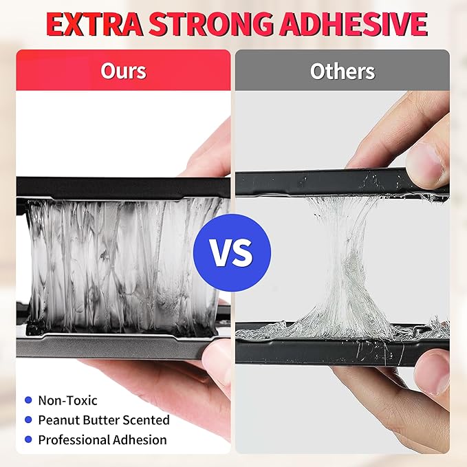 LULUCATCH Sticky Mouse Trap, 60 Pack Large Glue Traps, Pre-Baited Heavy Duty Non-Toxic Bulk Glue Boards Mouse Traps Indoor for Mice, Snakes, Rat, Insects, Cockroaches & Spiders, Pet Safe Easy to Use