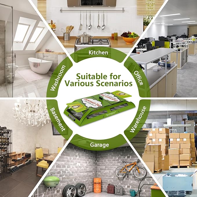 Upgrade 18 Pack Roach Traps Indoor, Sticky Traps for Cockroaches Indoor Home, Sticky Glue Cockroach Traps, Roach Killer Cockroach Trap for Cricket Ants Spiders