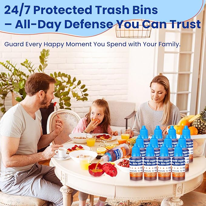 Fruit Fly Trap Refill Liquid, 0.68oz Bottle - Indoor Gnat Killer Lure, Ready-to-Use Attractant for Home Kitchen(12 Pack)