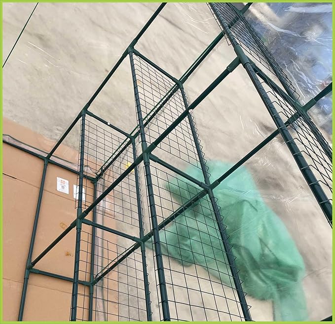 Portable Greenhouse for Outdoors | Walk in Greenhouses Heavy Duty with Durable PE Plant Cover with 3 Tiers of 12 Shelves | Gardening Plant House with Roll-up Zipper Door - 57*57*77 Inches