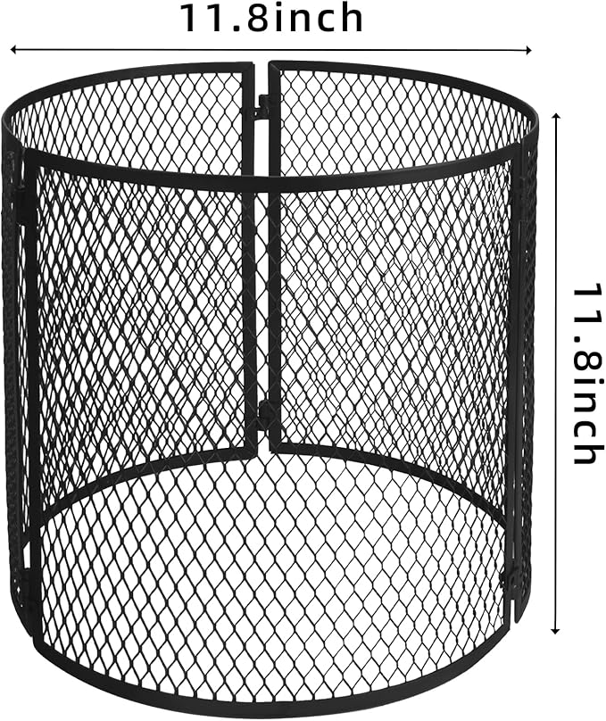 4 Pack Metal Plant Cage Protectors from Animals-11.8 x 11.8 Inch Garden Plant Protector - Sturdy Bunny Barricades Chicken Wire Cloche Plant Protectors for Keeping Bunny Animals Out