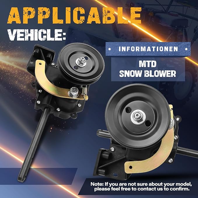 918-04296B Snow Blower Transmission, Compatible with MTD Yard Machines Snow Blower Transmission Assembly