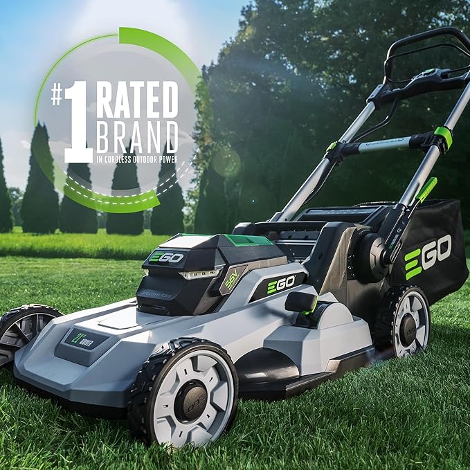 EGO POWER+ Electric Lawn Mower, Cordless, Includes 56V 6.0Ah Battery And 320W Charger - LM2114