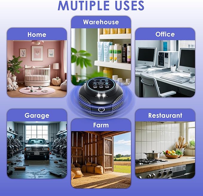 Ultrasonic Mouse Repellent Plug in – 360° LED Rodent Deterrent Device, Electronic Indoor Pest Repeller for Mice Rats Squirrels, No Touch Solution for House Attic Garage RV