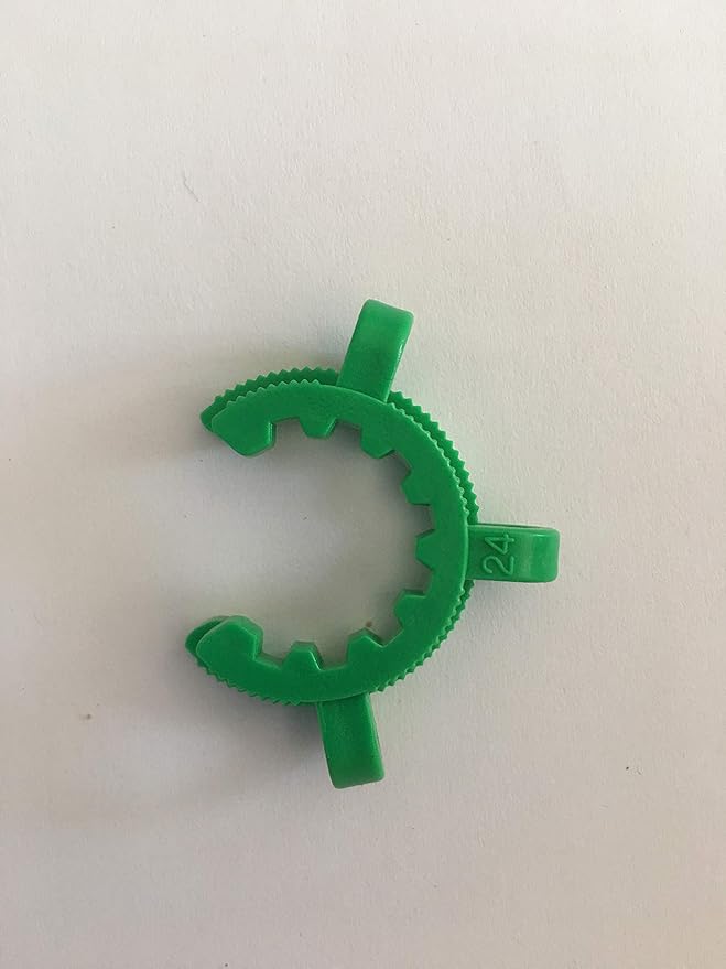 12 pcs Keck Clips Ground Joints #24, Standard Taper POM for Joints 24/29 and 24/40