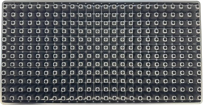 288 Cell Seedling Plastic Nursery Trays, 10 Pack, Thick Durable Germination Plug Trays, 2880 Cells Reusable Plant Propagation