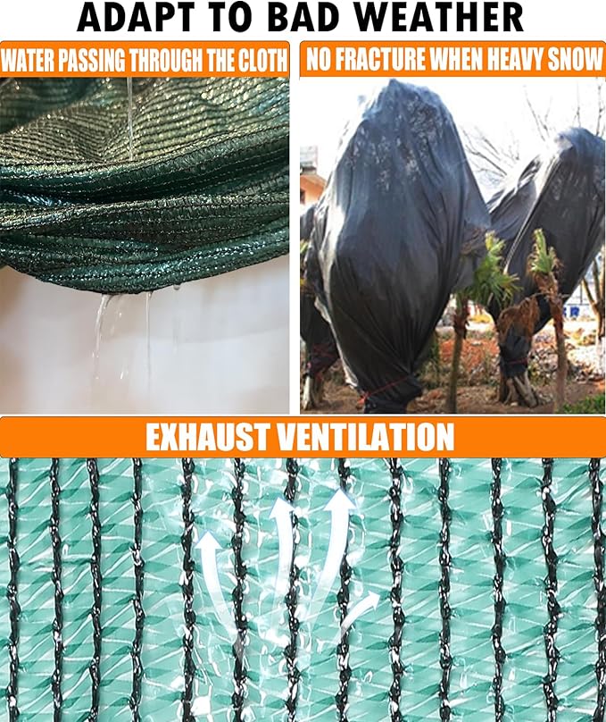 E.share 90% Heavy Duty Shade Cloth for Garden, 12 Ft X 18 Ft Sun Shades Outdoor Patio with Grommets for Plant Covers,Porch Screen,Pergola Shade Cover,Greenhouse,Green