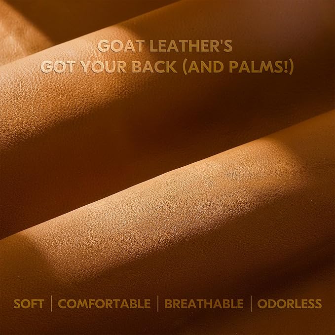 Vgo... Women Gardening Gloves Premium Goat Leather Work Gloves Thornproof for Pruning,Outdoor Activities(GA7476)