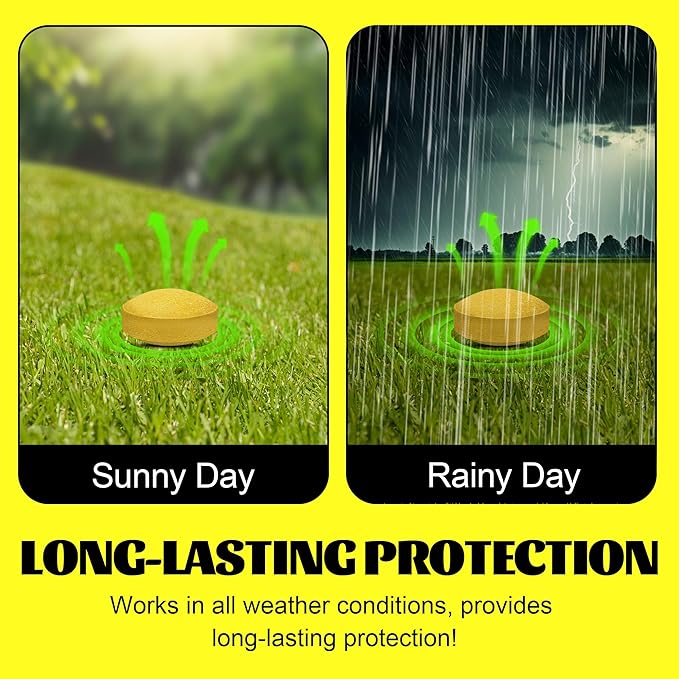 Rodent & Mice Repellent,Indoor/Outdoor/Car Engine Protection,Long-Lasting Peppermint Oil Formula,Safe for Pets & Kids,30-60 Days Effective Mouse Deterrent (18, Yellow)