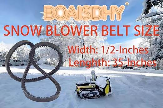 954-04050A Replaces 754-04050a 754-04050 954-04050 Auger Drive Belt (1/2" x 35") for MTD Craftsman Cub Cadet Troy-Bilt 123R 280EX 179E 2-Stage Snow Thrower