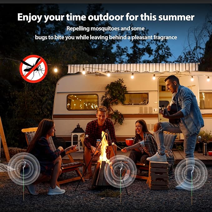 KICKOUTOR® Mosquito Repellent Outdoor Patio 240 PCS Natural Citronella Incense Sticks DEET Free Lemongrass Oil Gnat Mosquito Control for Indoor Backyard Travel Camping