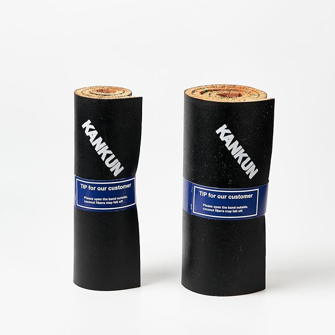 KANKUN Coco Coir Door Mat with Heavy Duty Backing, Welcome Doormat (17" x 30"), Doormat Entrance (Welcome3 - Halloween)