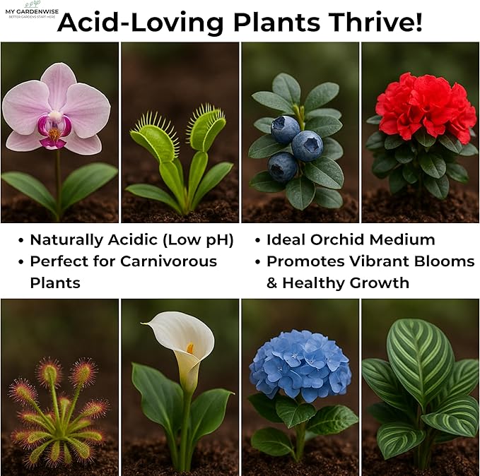 Peat Moss for Plants – Organic Sphagnum Peat Moss for Orchids, Terrariums, Seed Starting, Reptiles & Potting Soil Mix (30 quarts)