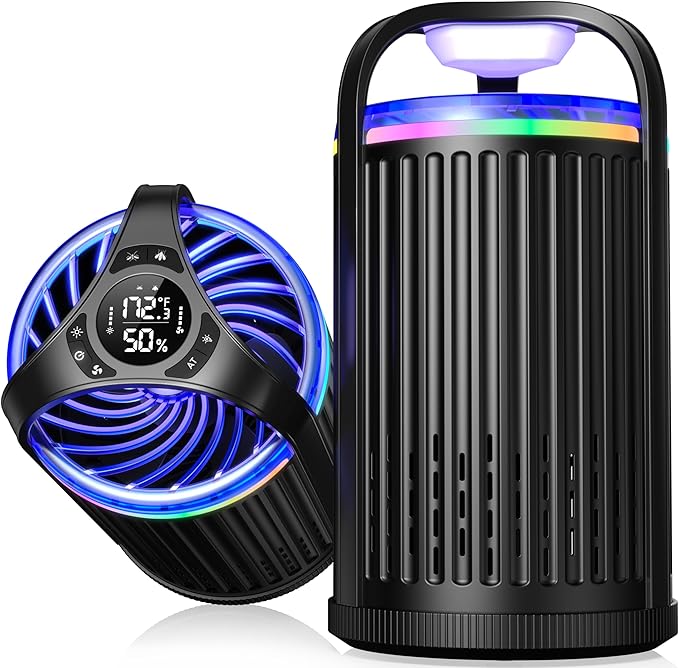 Fruit Fly Traps for Indoors, Smart Fly Trap Indoor Bug Zapper Gnat Traps for House Indoor Plant, Pest Control with 10PCS Refills