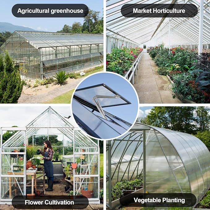 Auto Roof Vent Opener 2PCS Greenhouse Automatic Vent Window Opener Greenhouse Accessories Solar Heat Sensitive Auto Vent Kit Gardening Tools for Ventilation