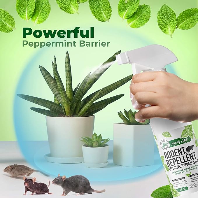 8oz Peppermint Oil Rodent Repellent Spray (2)