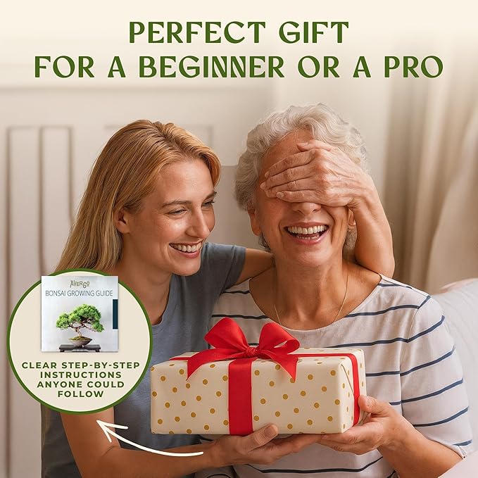 Bonsai Tree Kit for Beginners – 5X Unique Japanese Bonzai Trees | Complete Indoor Starter Kit for Growing Plants with Bonsai Seeds, Tools & Planters – Gardening Gifts for Women & Men