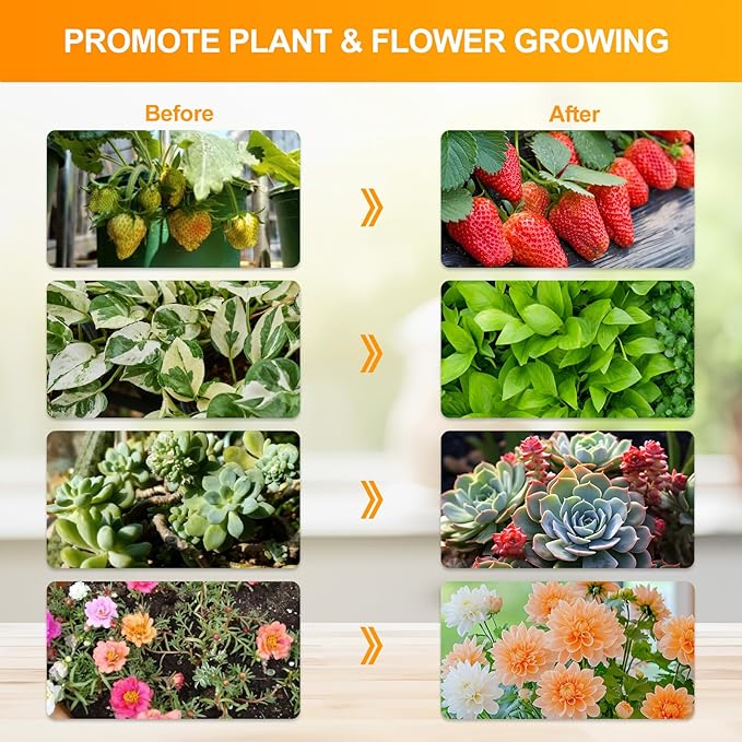 FECiDA Smart Control Desk Grow Light with Timer 4/8/12H, 25W Table Top Grow Lights for Indoor Plants, Seed Starting, Bonsai, Bright Enough Like A Small Sun for Indoor Jungle, 16"-24" Height Adjustable