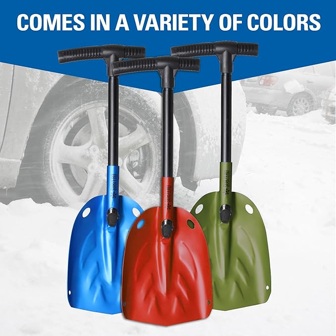 SubZero 17222 Collapsible Snow Shovel, Light Weight Aluminum Snow Shovel for Car, Emergency Shovel for Driveway and Car (pack of 1)