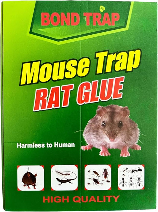 Mouse & Rat Glue Traps -12 Pack Large Strong Adhesive Pest Control Boards for Rodents, Cockroach, and Insects - Safe, Non-Toxic Sticky Traps for Home and Commercial Use (881, 12)