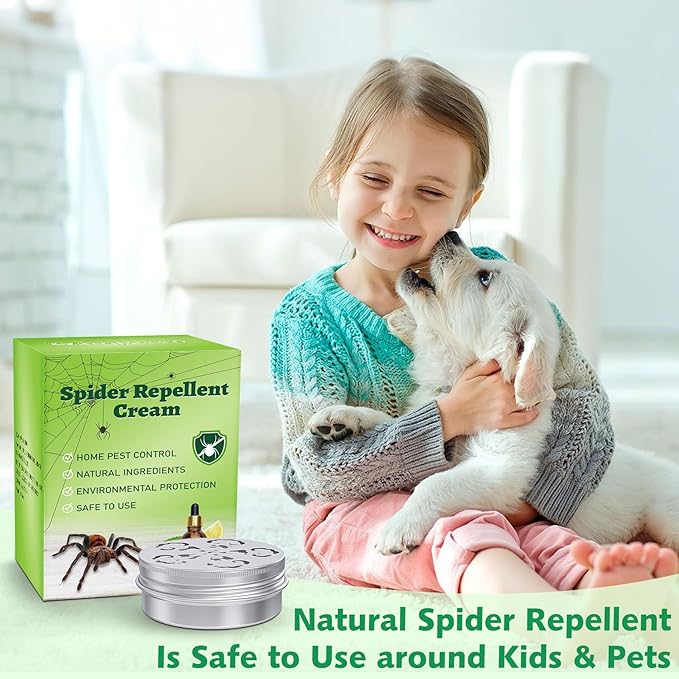 4 Pack Spider Repellent Indoor for Car Engines, Peppermint Oil, Naturally Spider Killer and No-Toxic Stay Away Spider Traps Indoor, Rat, Roach, Mosquito, Bugs & Other Pest Stay Away Spider Spray
