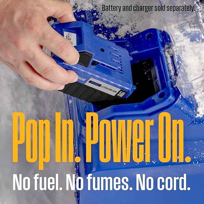 Westinghouse WSnow22T 48V Cordless Snow Blower 22 Inch Tool, Steel Auger, Brushless Motor, 25ft Throwing Distance, Plows 840lbs/min, Compatible with Snow Joe Batteries (Battery & Charger Not Included)