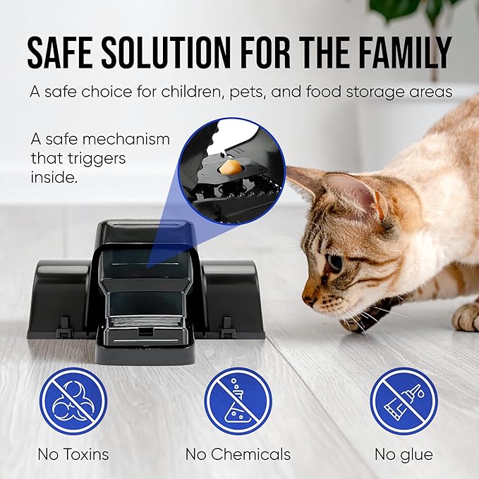 Covered Rat & Chipmunk Traps,Prevents Accidental Triggering with Tunneled Design,Human Reusable Rodent Trap Catcher for Indoor & Outdoor Use,Quick Setup & Easy Clean, rat traps outdoor large fast kill