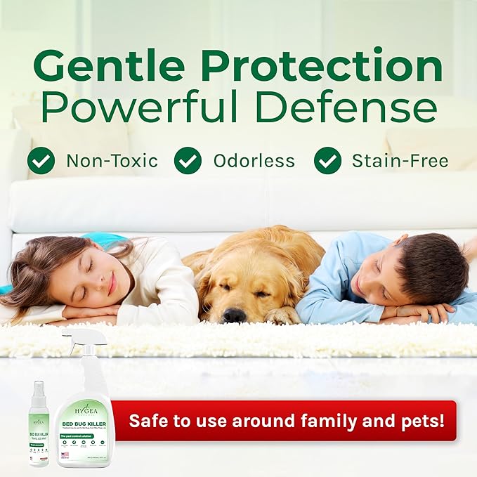 Lice and Bed Bug DIY Kit- Non-Toxic, Odorless,Safe for children and pets, All water safe surfaces - Includes Bed Bug Spray and Bedbug Travel Spray TSA approved size