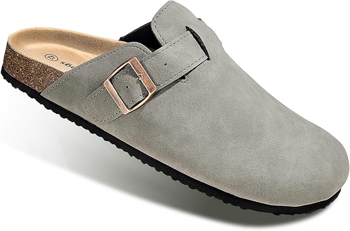BULLIANT Comfort Clogs Slippers Sandals Nurse Work Shoes Unisex for Men Women with Cushioned Cork-Footbed