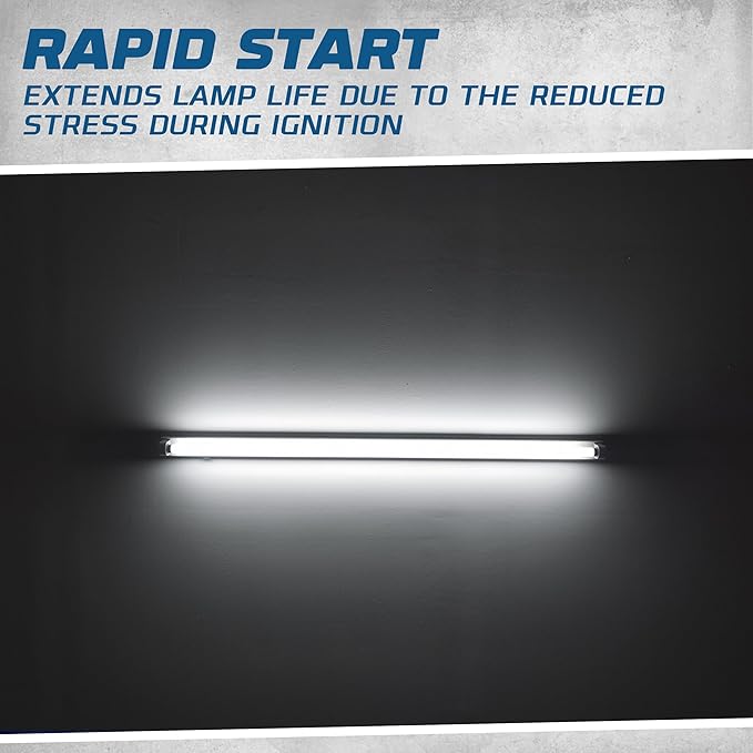 OHLECTRIC Replacement for Keystone KTEB-132-1-TP-FC | 1 Lamp T8 Electronic Fluorescent Ballast | 120V Input with Rapid Start Operation | Finger Case | UL Listed