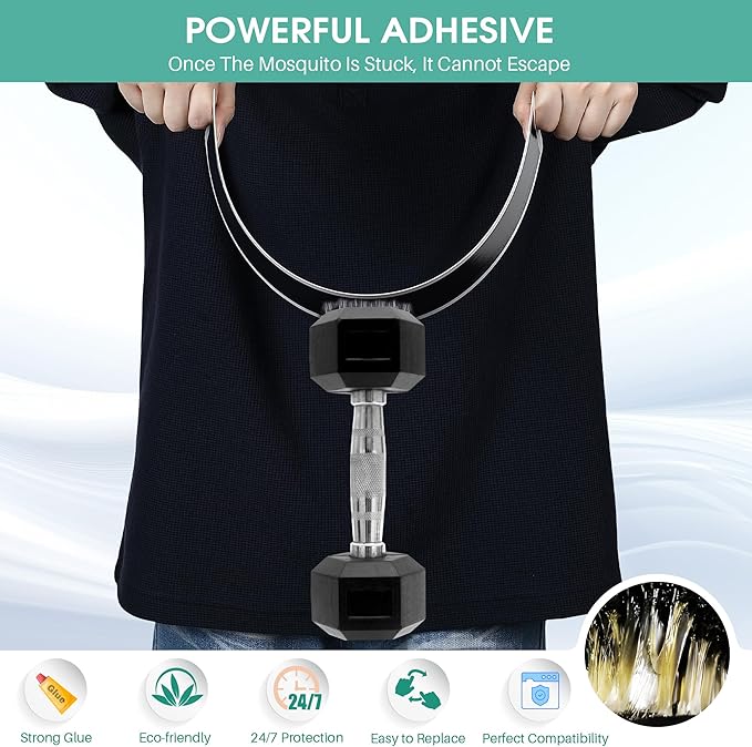 Qualirey 20 Pack Flying Insect Trap Refill Compatible with Gardner WS-85/90/95 Wall Sconce Fly Trap Lamp, Commercial Fly Trap Replacement Glue Boards for Restaurants, Healthcare Facilities, Home