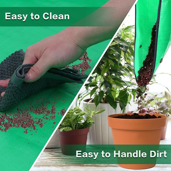 26.8" x 26.8" Plant Repotting Mat Waterproof Transplanting Mat Indoor Succulent Potting Mat Portable Gardening Watering mat Square and Foldable Garden mat