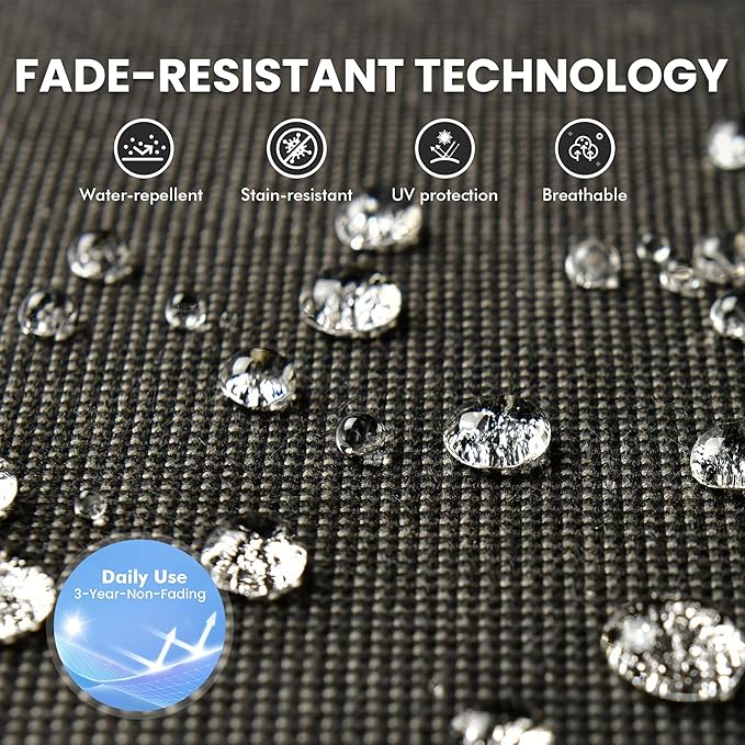 Outdoor Sectional Patio Furniture Set with Glowing Table,7 Pieces Wicker Conversation Sets L Shaped Couch Out Door Sofa Set Outside Furniture for Garden Deck Yard Porch,Black