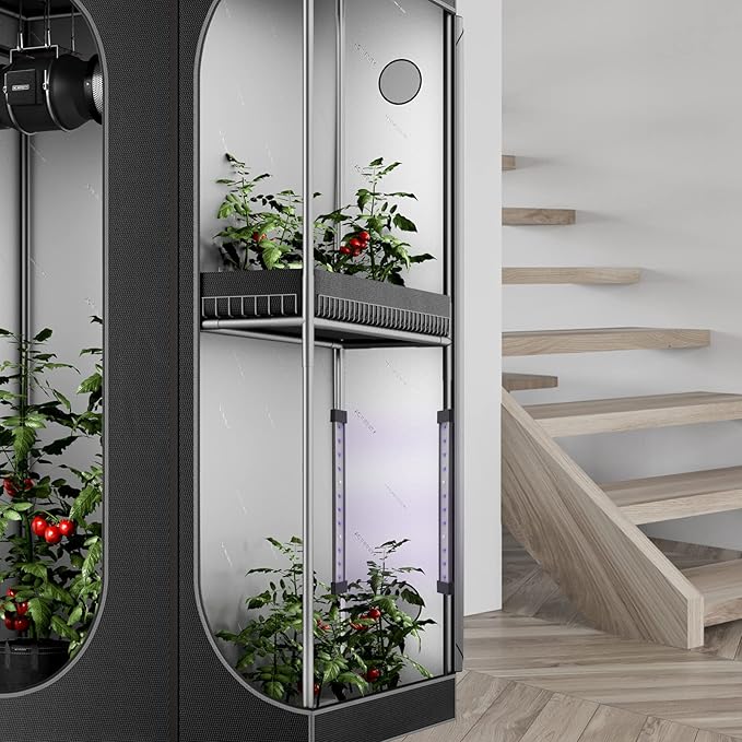 AC Infinity IONBEAM U4, Targeted Spectrum UV LED Grow Light Bars 11”, 4-Bar Lighting Kit with 365nm and 395nm Diodes, Digital Dimming Schedule Controller, for Indoor Plants, Grow Tents, Greenhouses