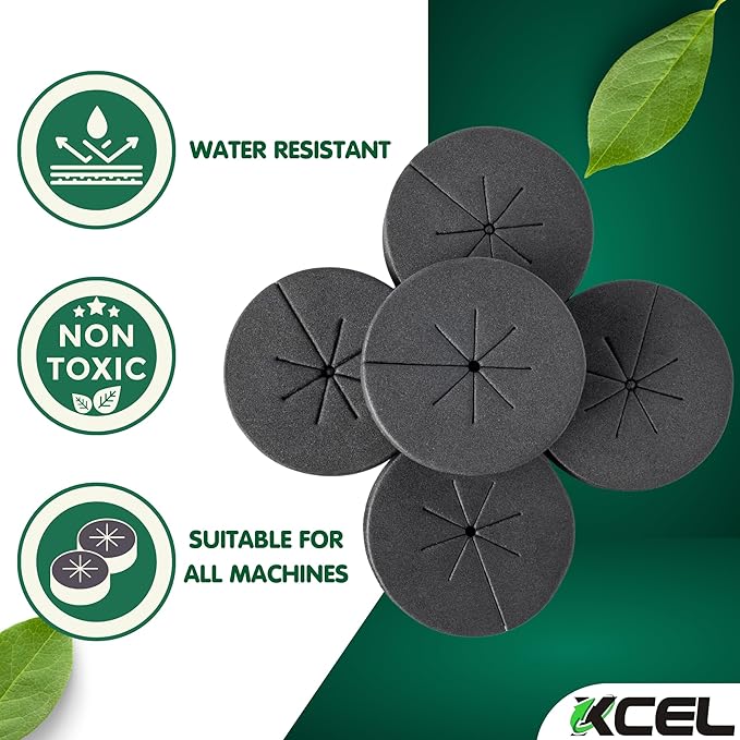 XCEL Cloning Collars 2 Inch (200 – Pack), Premium Rubber Foam Plant Cloner That Fits Net Cups 2 Inch Hydroponic and All Cloning Machines (Black)