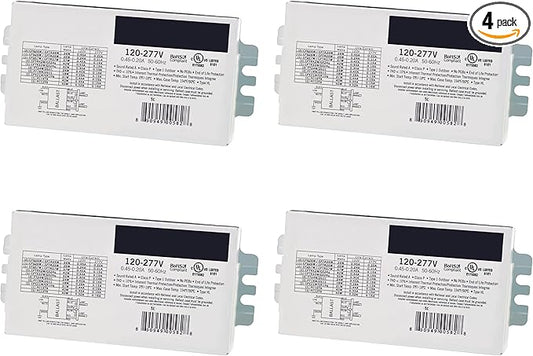 4 Pack - Replacement for Syvalnia QTP2X26CF UNV DM - 2-Lamp T4 Compact Fluorescent Ballast 26W High Power Factor (120/277V) Easy Installation
