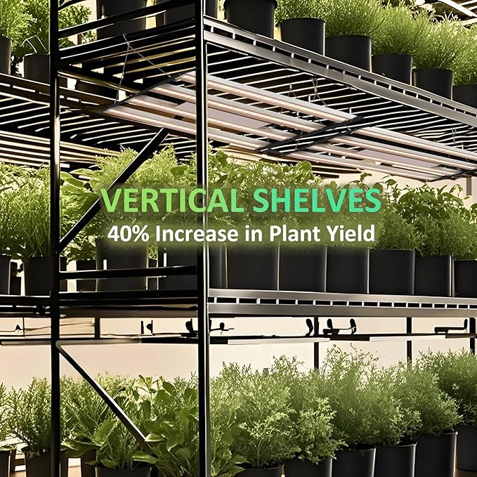 BLOOMINGREEN 480W LED Grow Light for Indoor Plants Full Spectrum,with Samsung LM301B Diodes,Daisy Chain,Dimmable Plant Growing Light for Commercial Growing Farm Greenhouse Grow Tent,Coverage 4X4ft