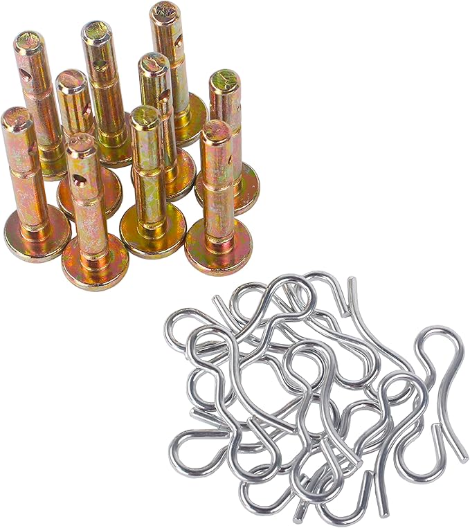 20 pcs Shear Pins + 20 pcs Cotters Pins for 738-04124A Troy Bilt 714-04040 738-04124 Snowblowers Replacement